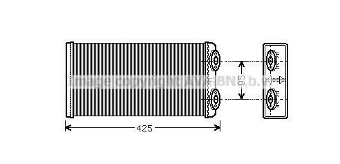 AVA QUALITY COOLING Теплообменник, отопление салона MNA6029